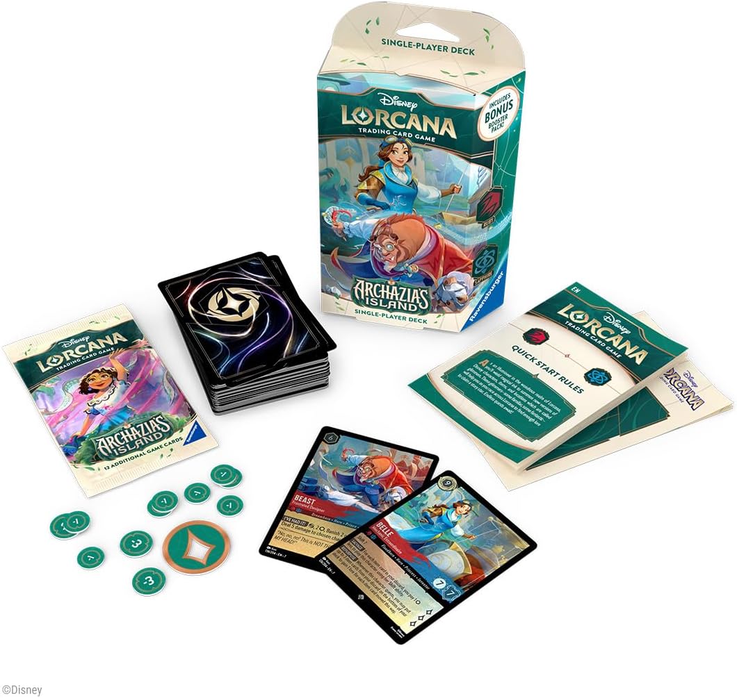 Disney Lorcana - Set 7 - Archazia's Island: Belle & Beast (Ruby & Sapphire) Single-Player Deck - Image 2