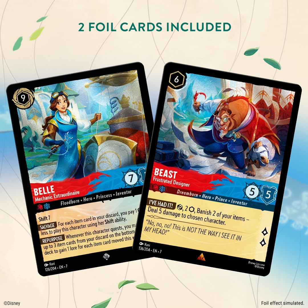 Disney Lorcana - Set 7 - Archazia's Island: Belle & Beast (Ruby & Sapphire) Single-Player Deck - Image 3