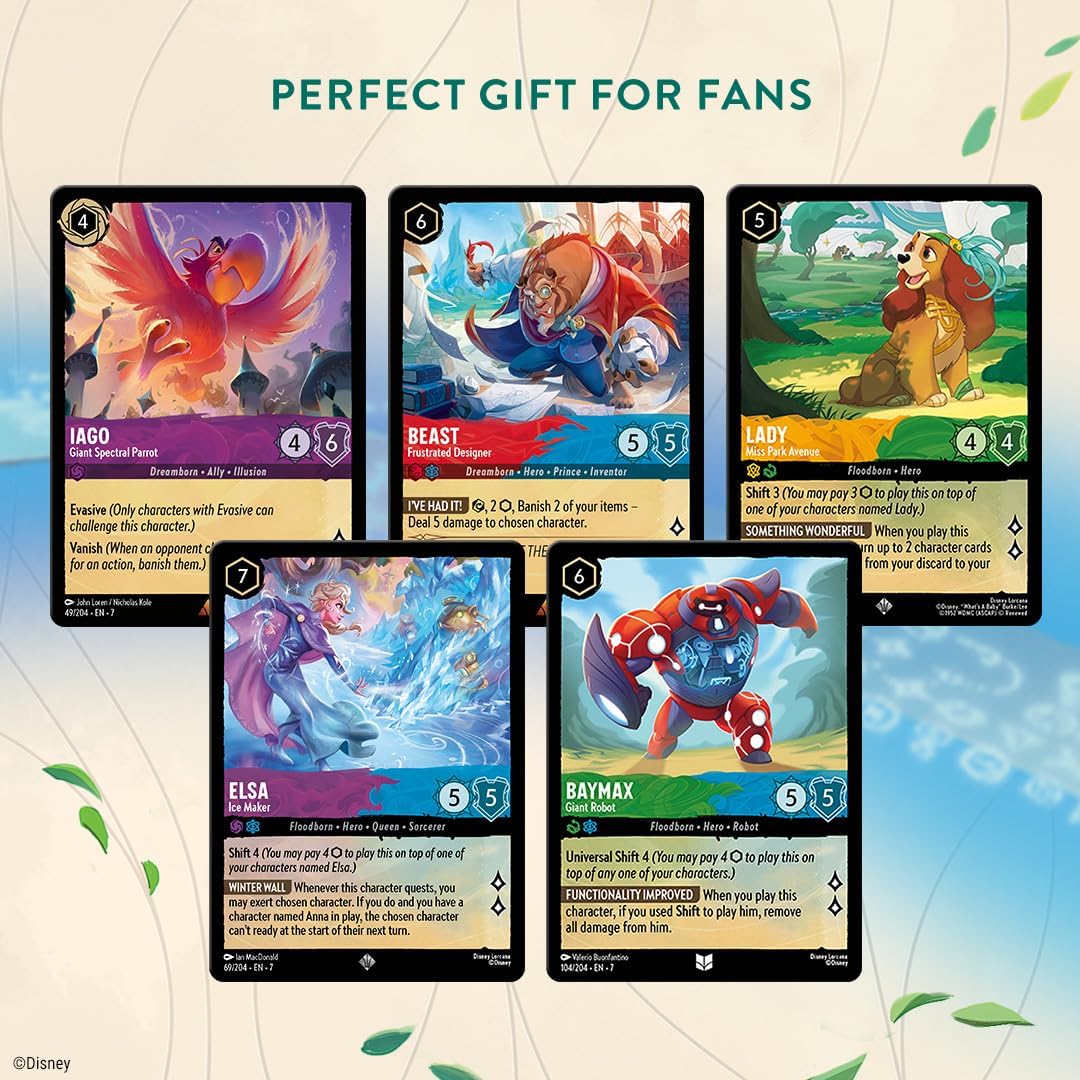 Disney Lorcana - Set 7 - Archazia's Island: Belle & Beast (Ruby & Sapphire) Single-Player Deck - Image 5