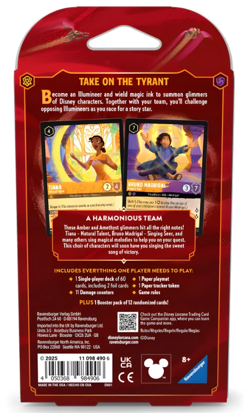 Disney Lorcana - Set 8 - Reign of Jafar: Tiana & Bruno (Amber & Amethyst) Single-Player Deck - Image 3