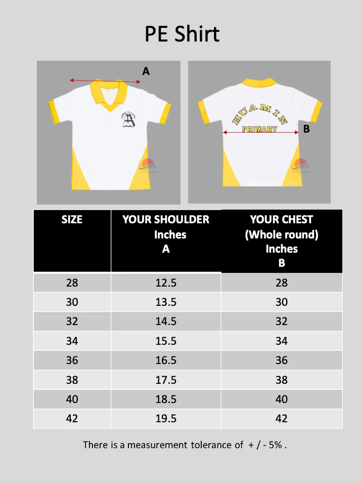 HMPS PE T-Shirt (YELLOW) - Image 3