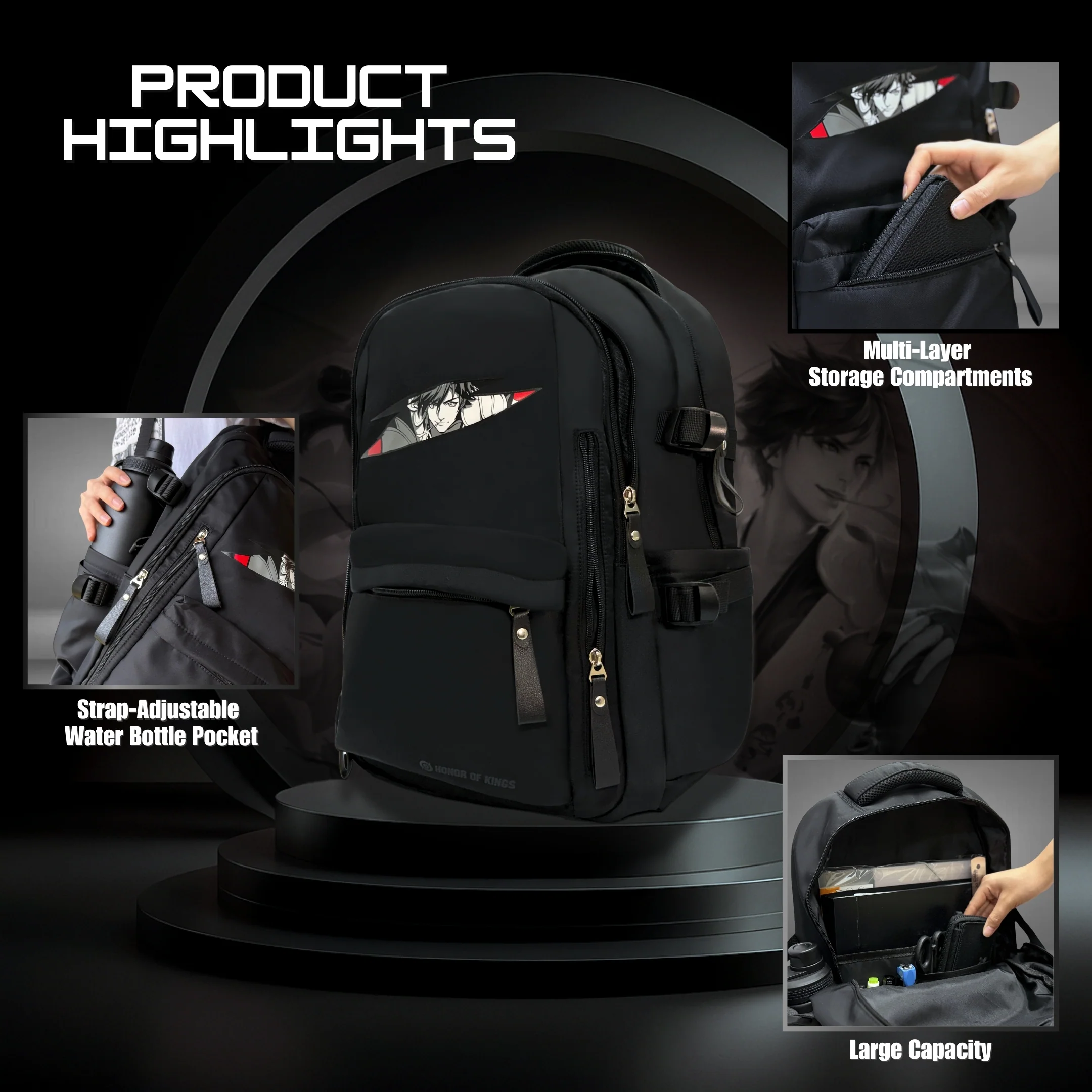 Honor of Kings (王者荣耀) Casual Backpack - Li Bai (李白) - Image 3