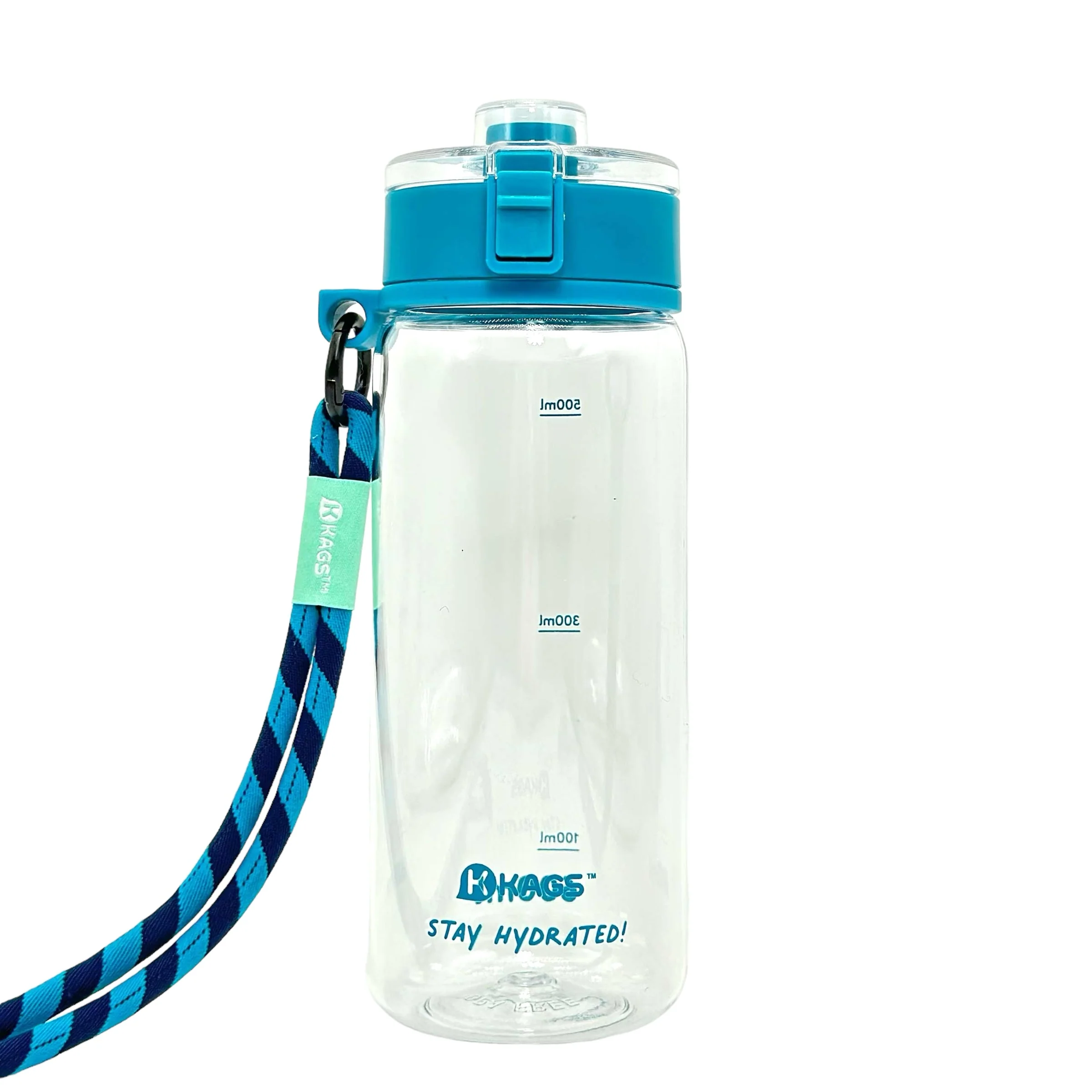 KAGS AQUARECHARGE Series Tritan 600ML Water Bottle w/ Crossbody Strap Color Series - Image 12