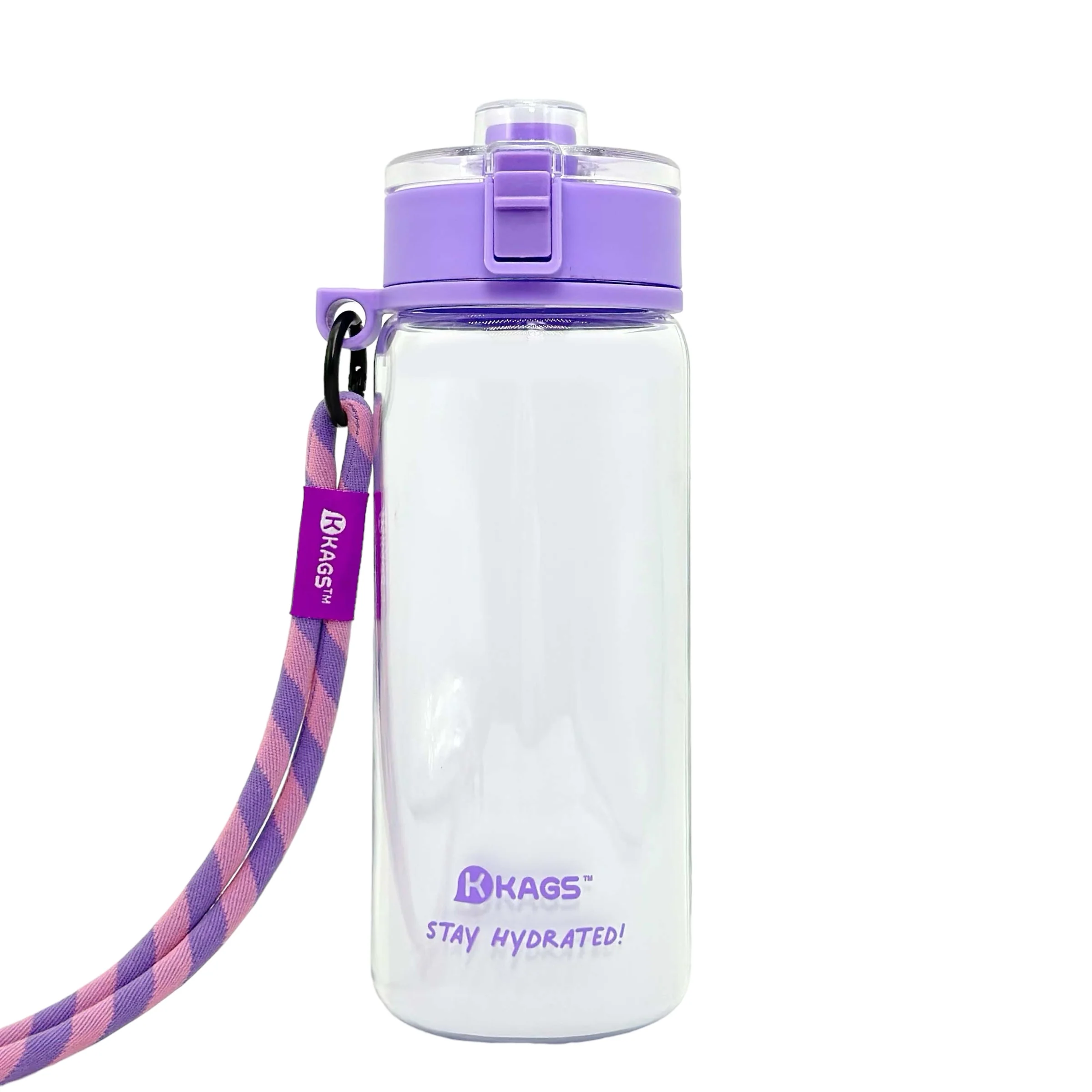 KAGS AQUARECHARGE Series Tritan 600ML Water Bottle w/ Crossbody Strap Color Series - Image 14