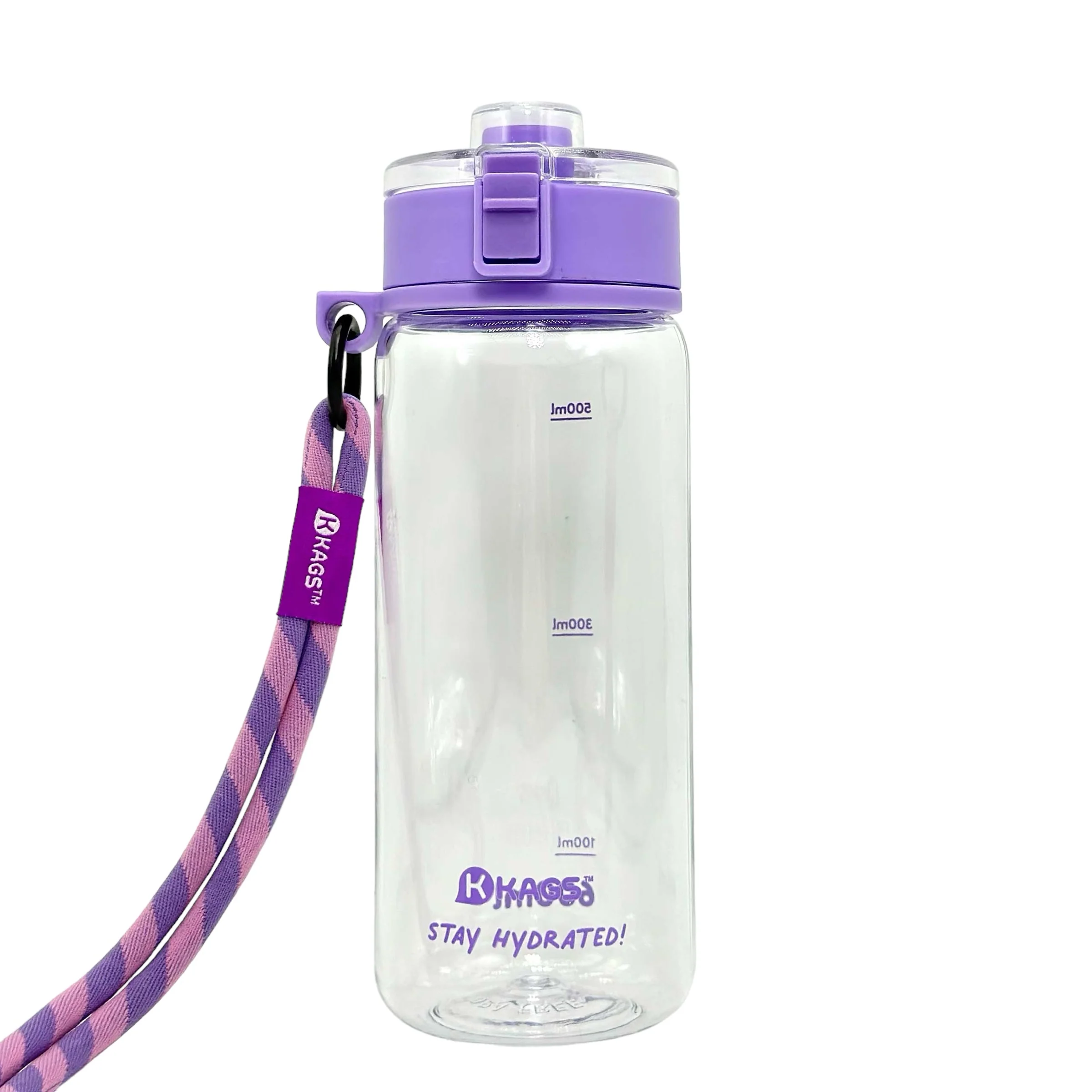 KAGS AQUARECHARGE Series Tritan 600ML Water Bottle w/ Crossbody Strap Color Series - Image 18