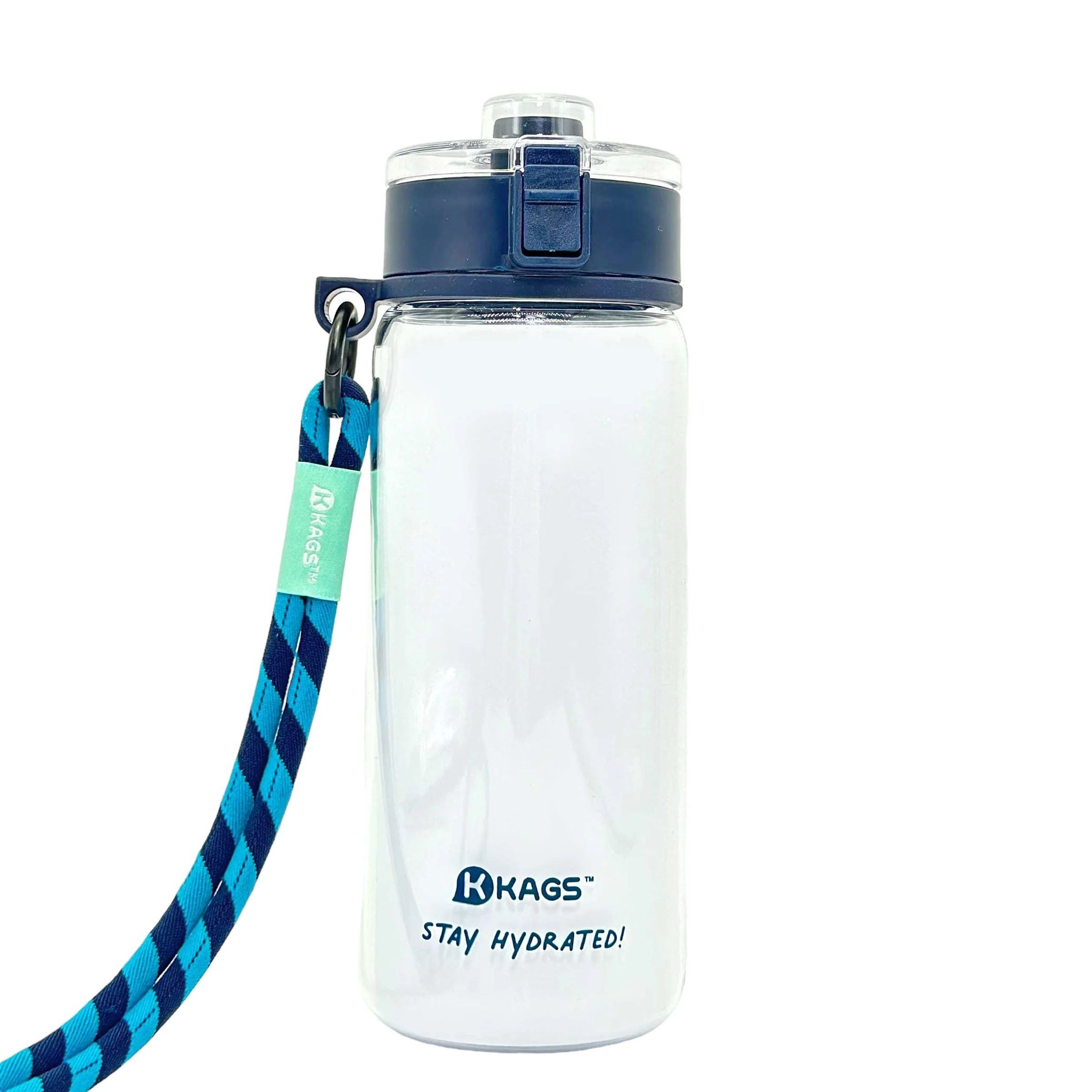 KAGS AQUARECHARGE Series Tritan 600ML Water Bottle w/ Crossbody Strap Color Series - Image 2