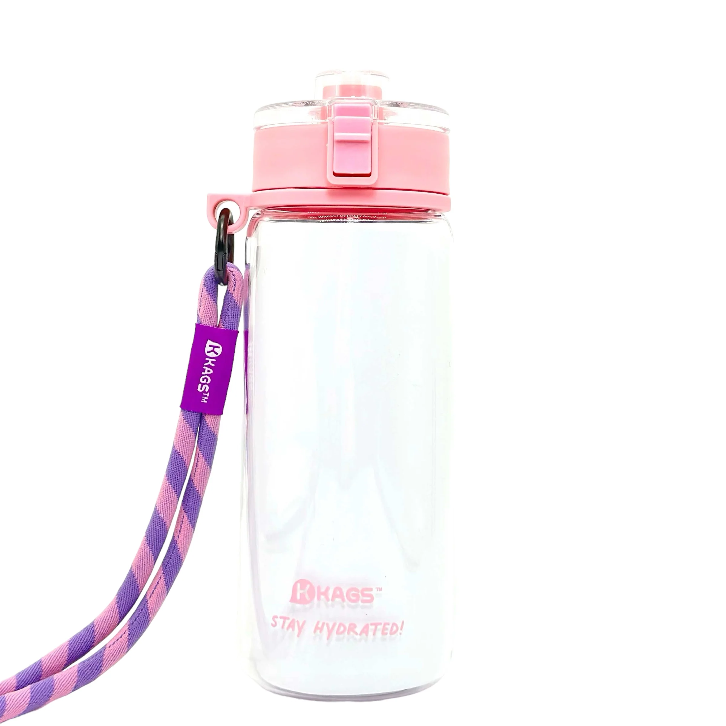 KAGS AQUARECHARGE Series Tritan 600ML Water Bottle w/ Crossbody Strap Color Series - Image 20