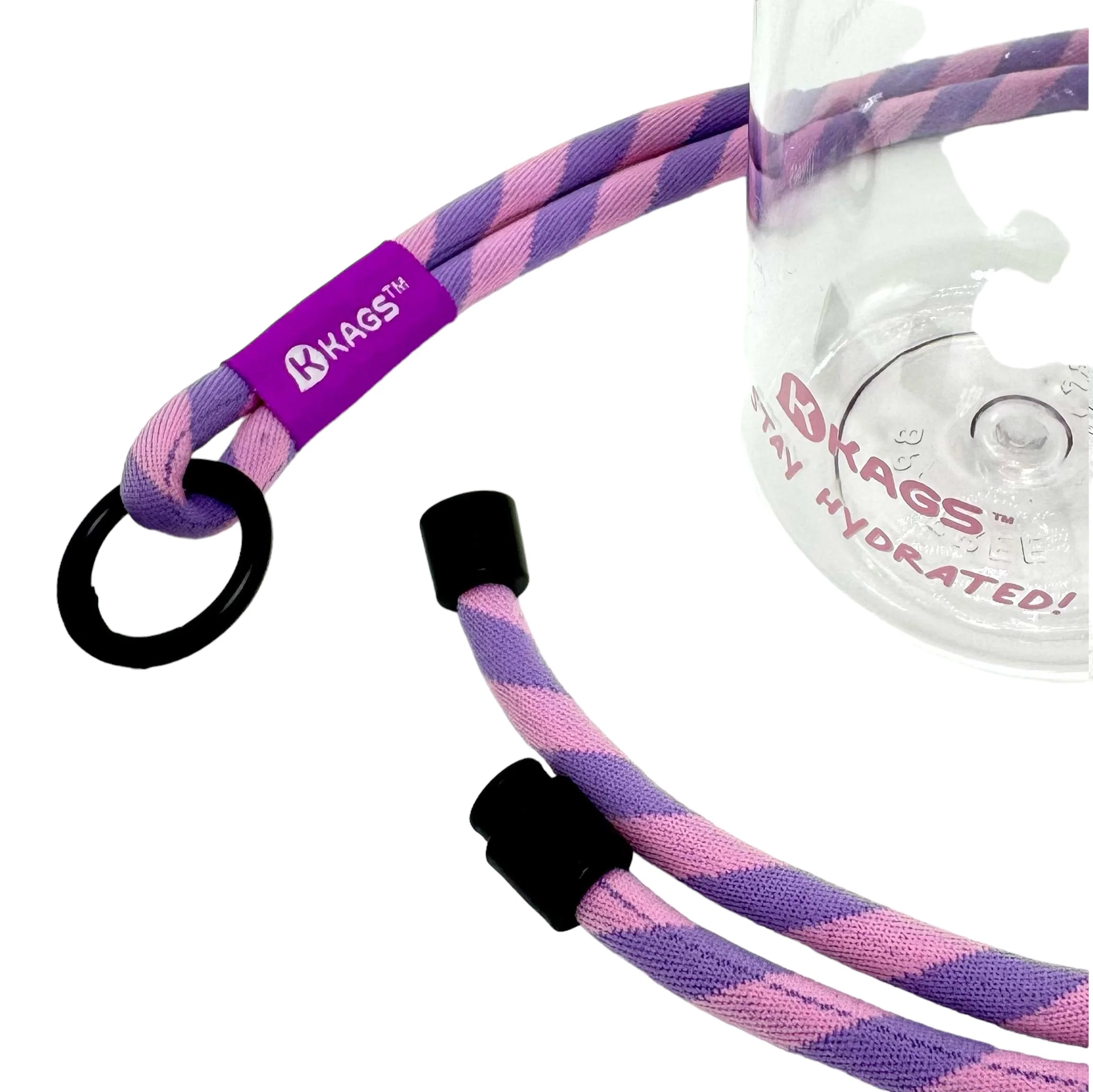KAGS AQUARECHARGE Series Tritan 600ML Water Bottle w/ Crossbody Strap Color Series - Image 21