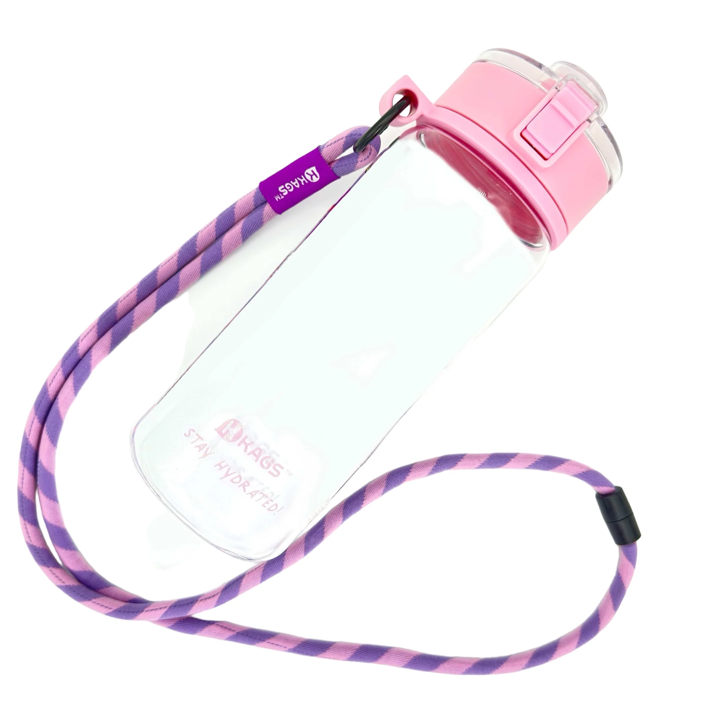 KAGS AQUARECHARGE Series Tritan 600ML Water Bottle w/ Crossbody Strap Color Series - Image 23