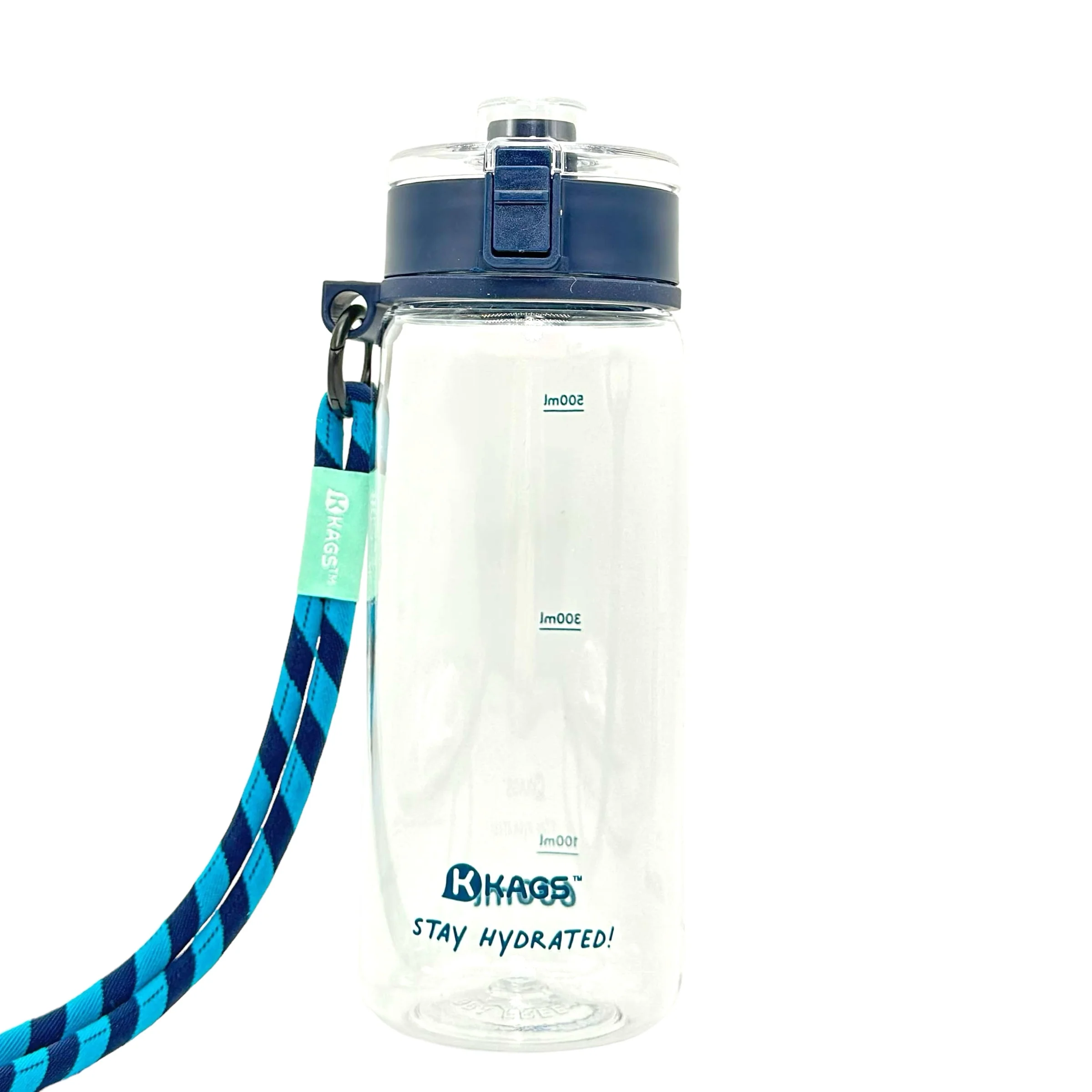 KAGS AQUARECHARGE Series Tritan 600ML Water Bottle w/ Crossbody Strap Color Series - Image 5