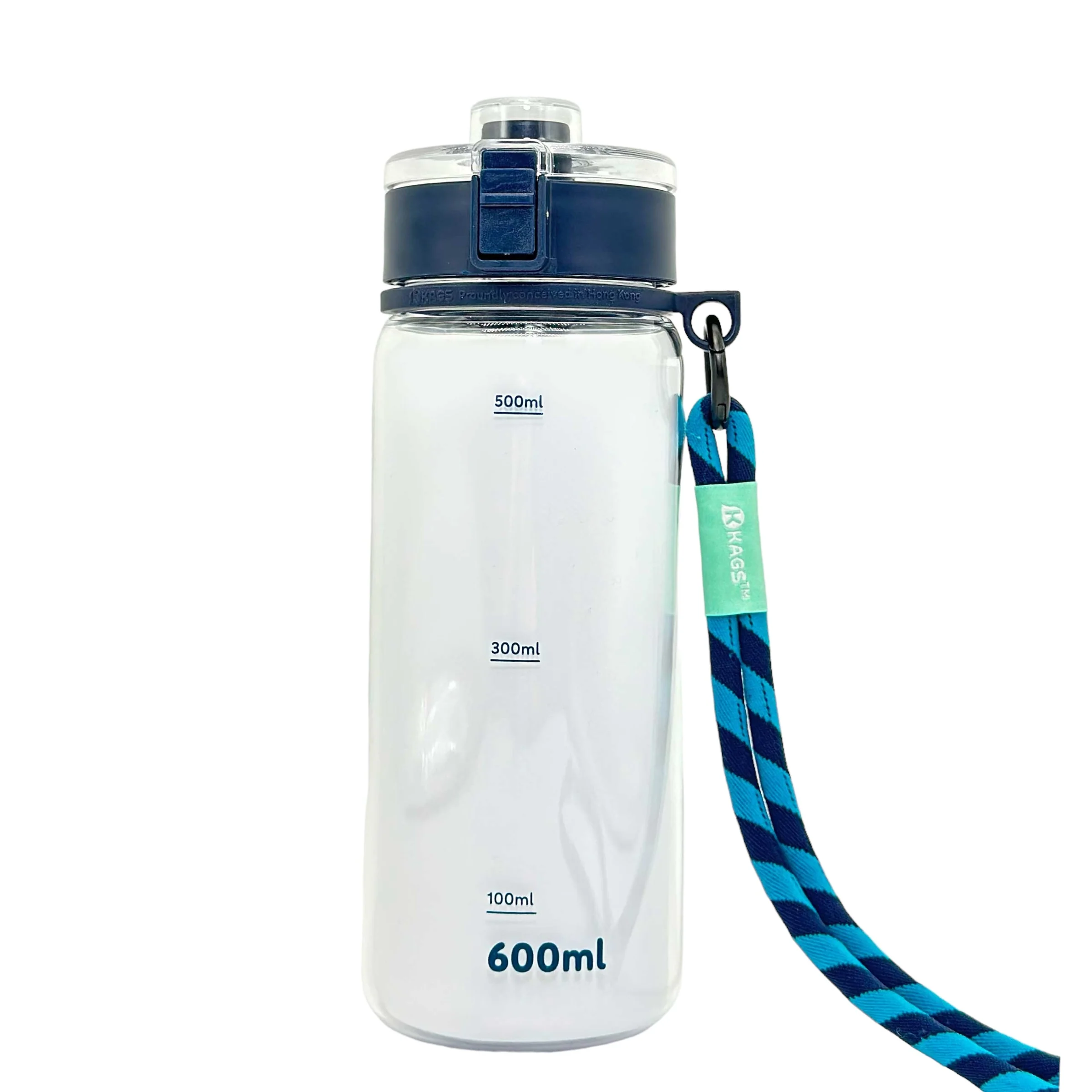 KAGS AQUARECHARGE Series Tritan 600ML Water Bottle w/ Crossbody Strap Color Series - Image 7