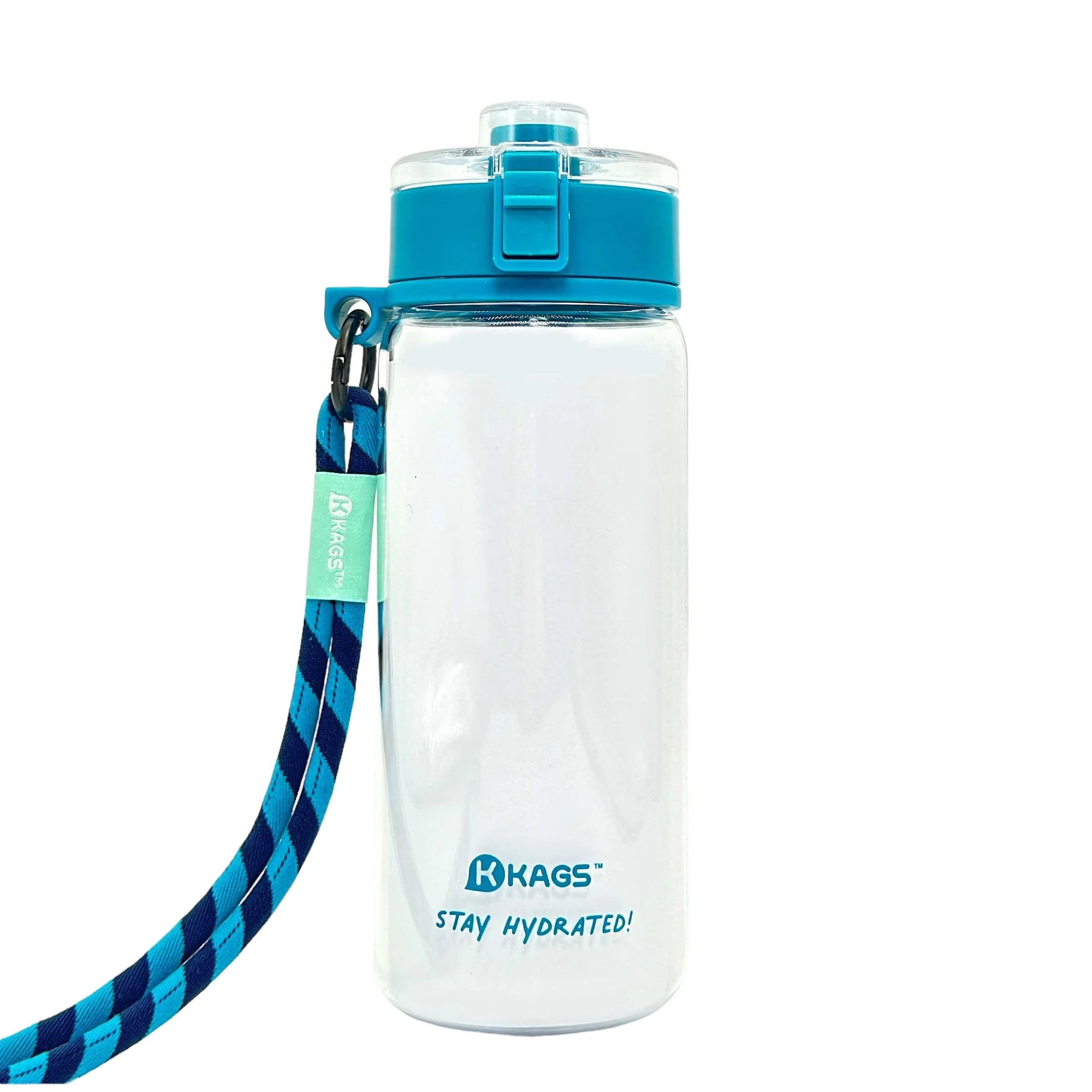KAGS AQUARECHARGE Series Tritan 600ML Water Bottle w/ Crossbody Strap Color Series - Image 8
