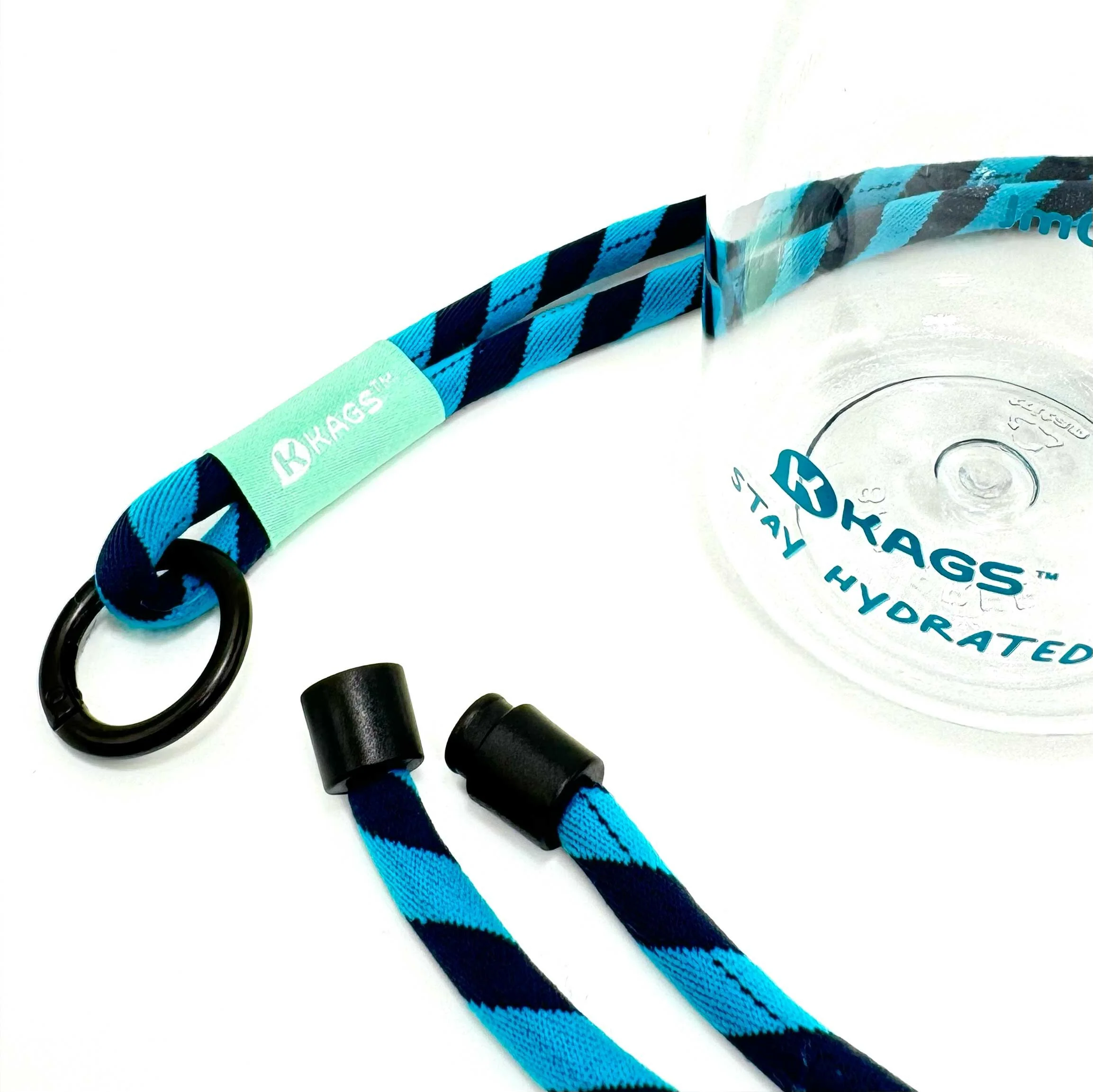 KAGS AQUARECHARGE Series Tritan 600ML Water Bottle w/ Crossbody Strap Color Series - Image 9