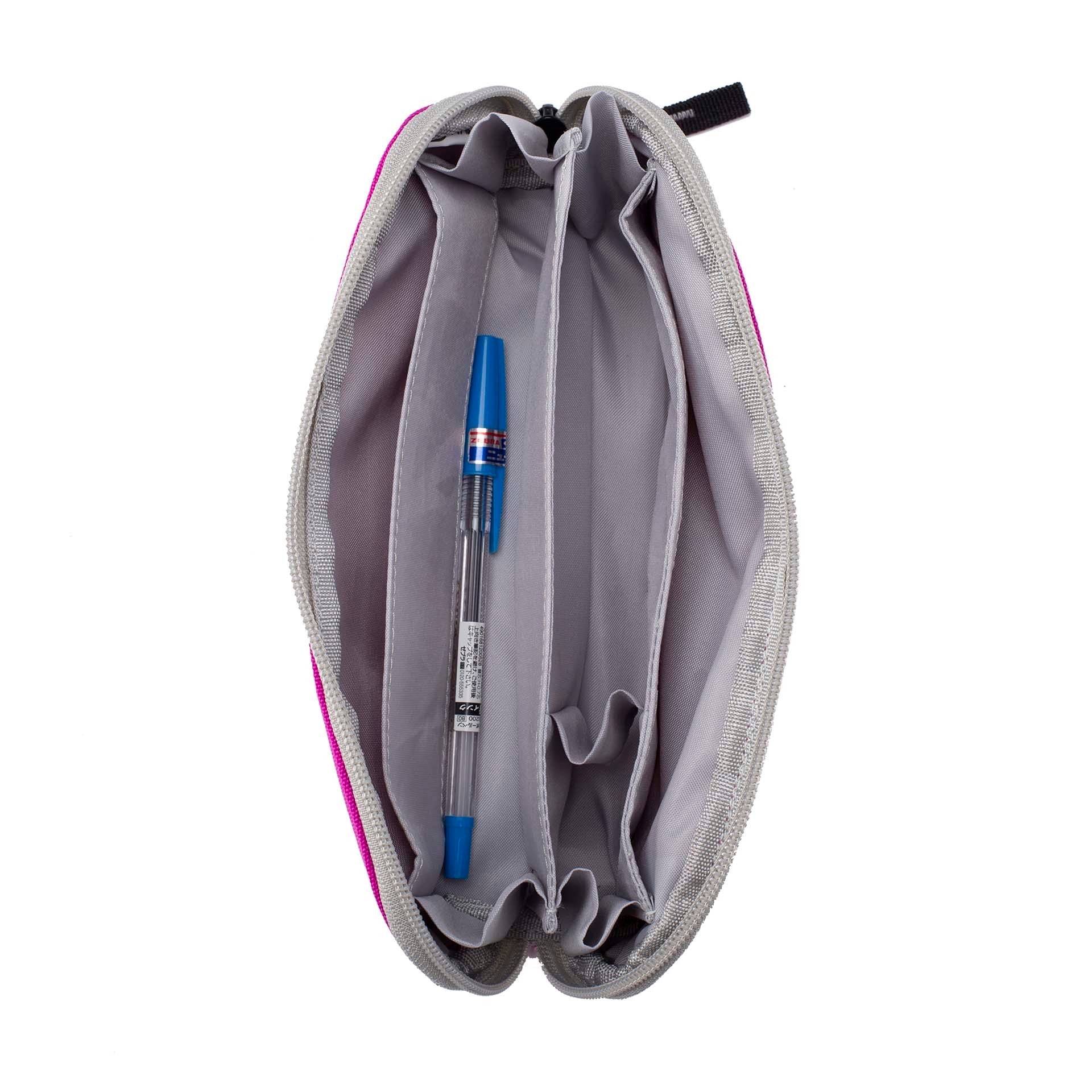 KAGS CHESTER Series Pouch Type Pencil Case - Magenta - Image 9