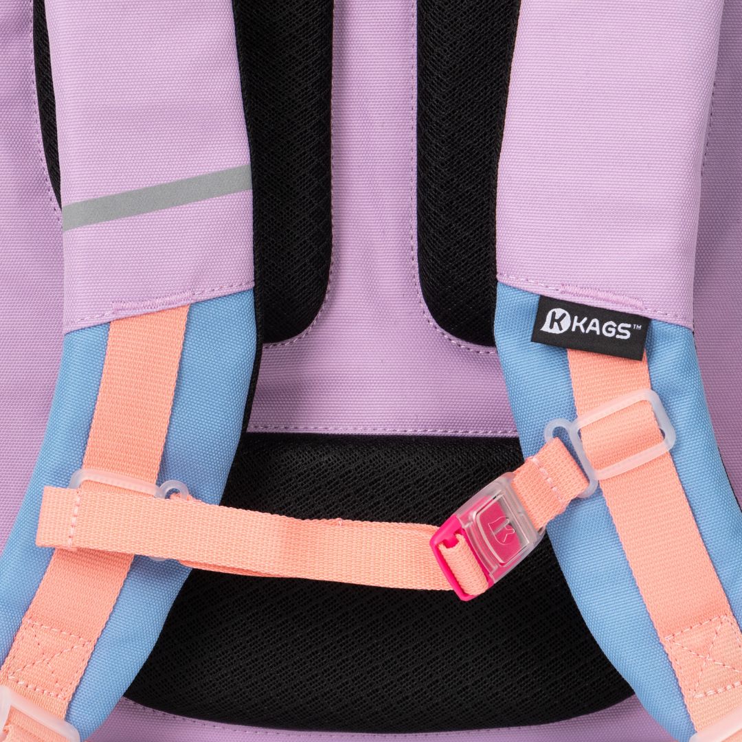 KAGS DUSTIN 2 Series Ergonomic School Backpack for Primary School Pupils - Lavender - Image 8
