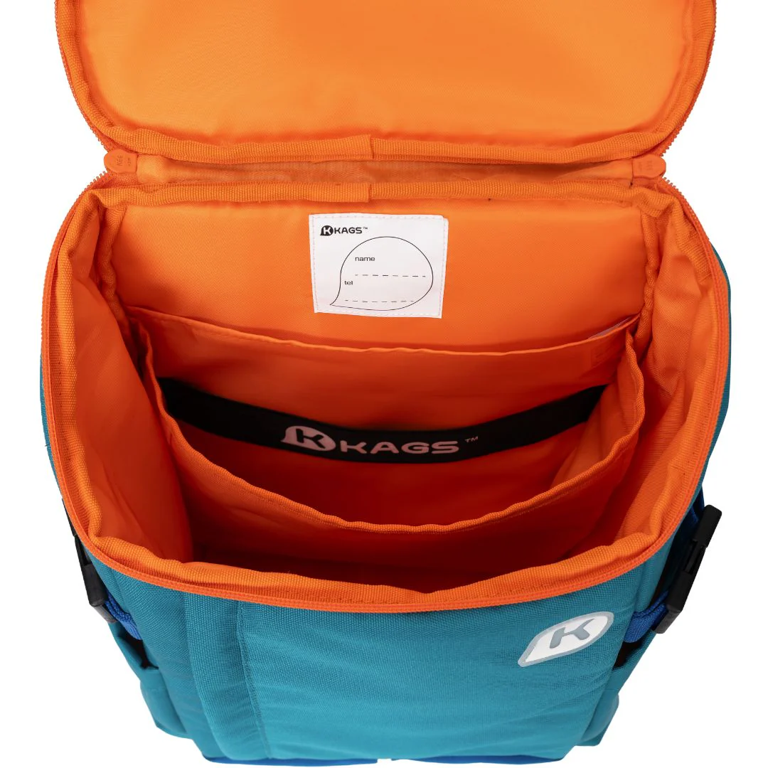 KAGS DUSTIN 2 Series Ergonomic School Backpack for Primary School Pupils - Teal - Image 6