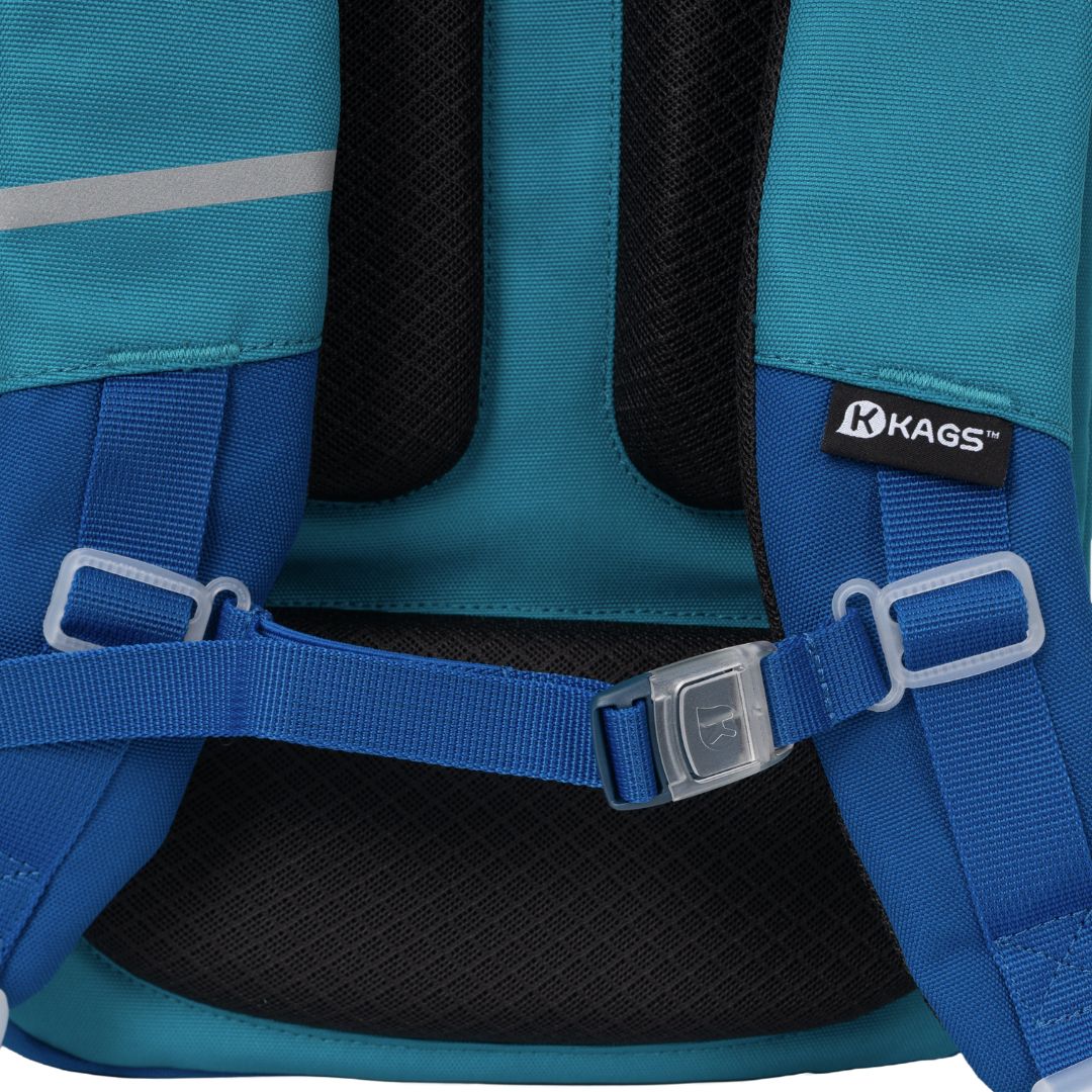 KAGS DUSTIN 2 Series Ergonomic School Backpack for Primary School Pupils - Teal - Image 9