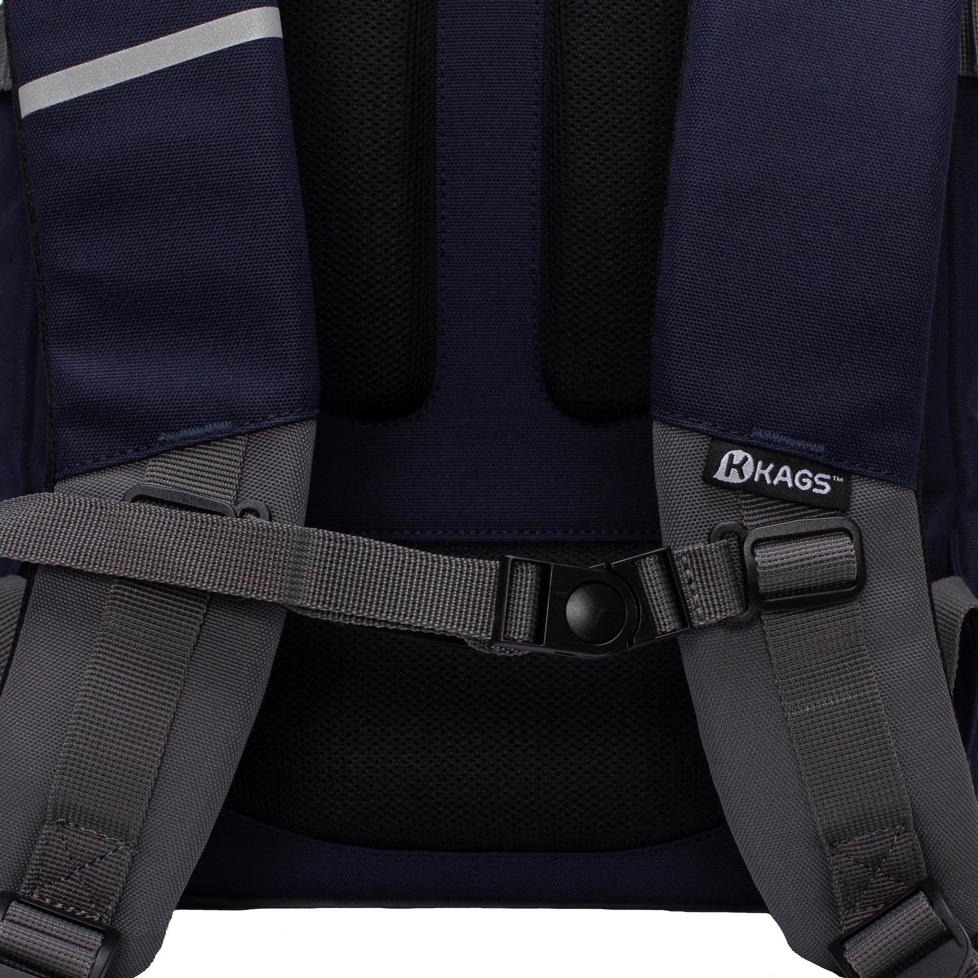 KAGS DUSTIN Series 2 Ergonomic School Backpack for Primary School Pupils - Midnight Blue - Image 9