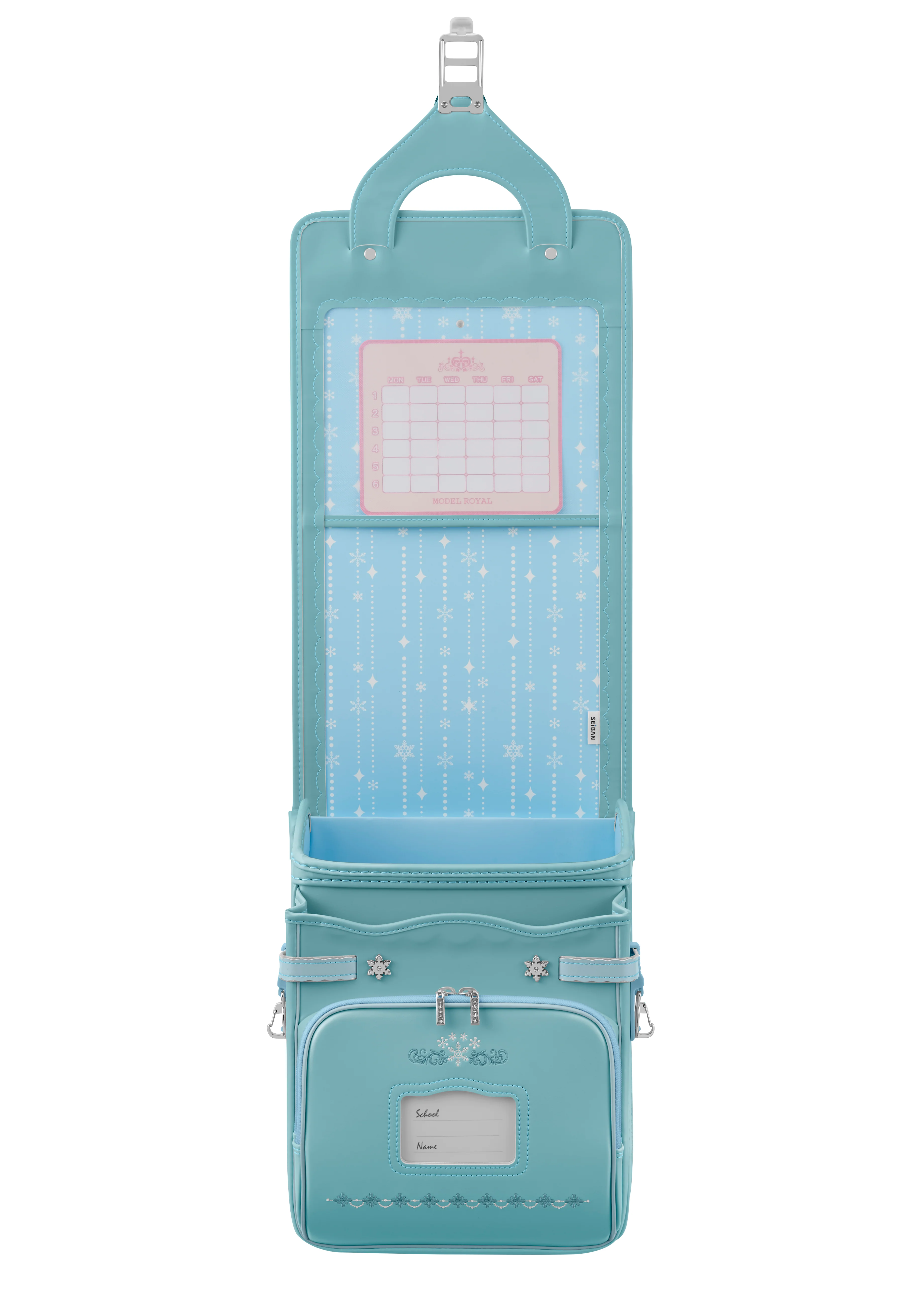 Mermaid Green x Sherbet Mint Model Royal Crystal Randoseru - Image 5