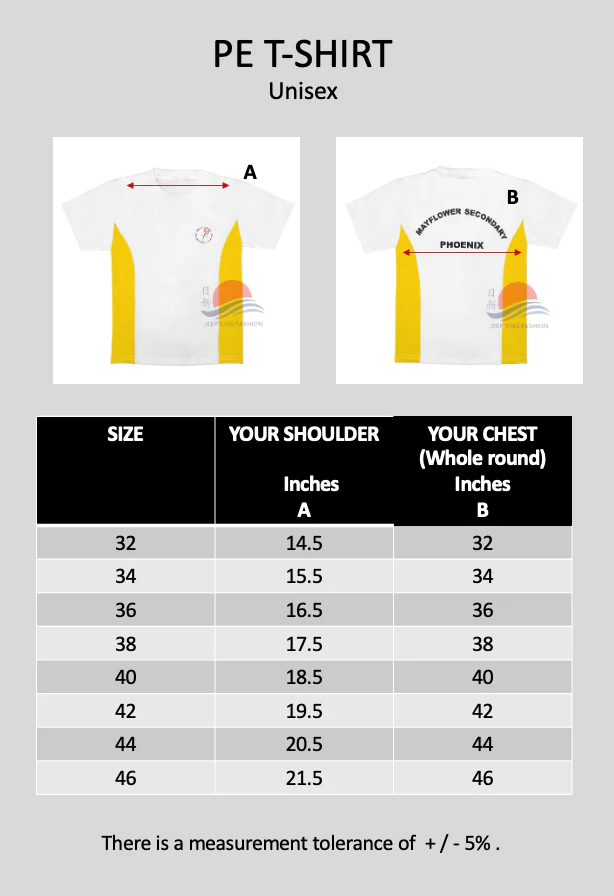 MFSS YELLOW PE T-Shirt (Phoenix) - Image 3