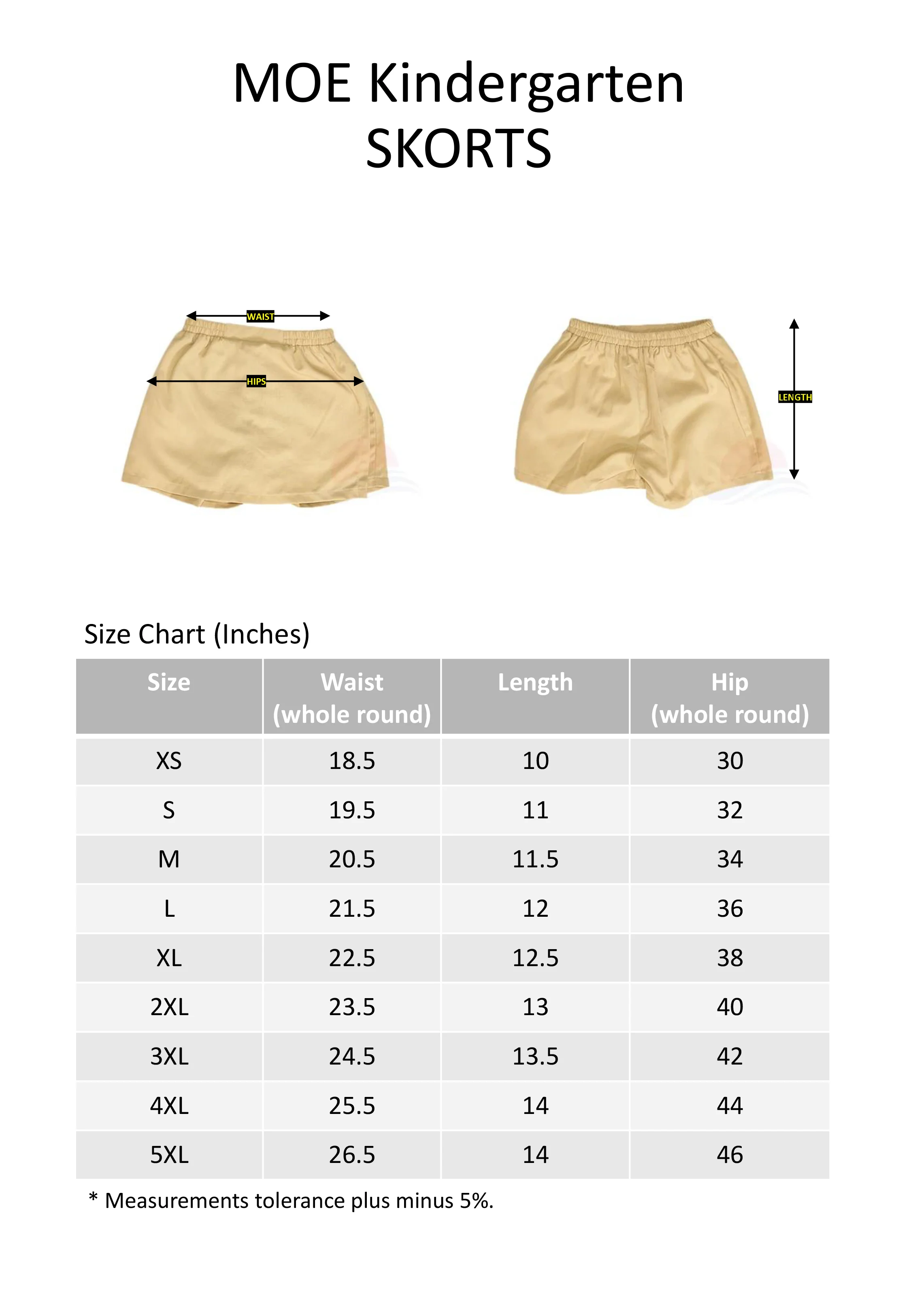 MOE Kindergarten Skorts (Girl) - Image 3