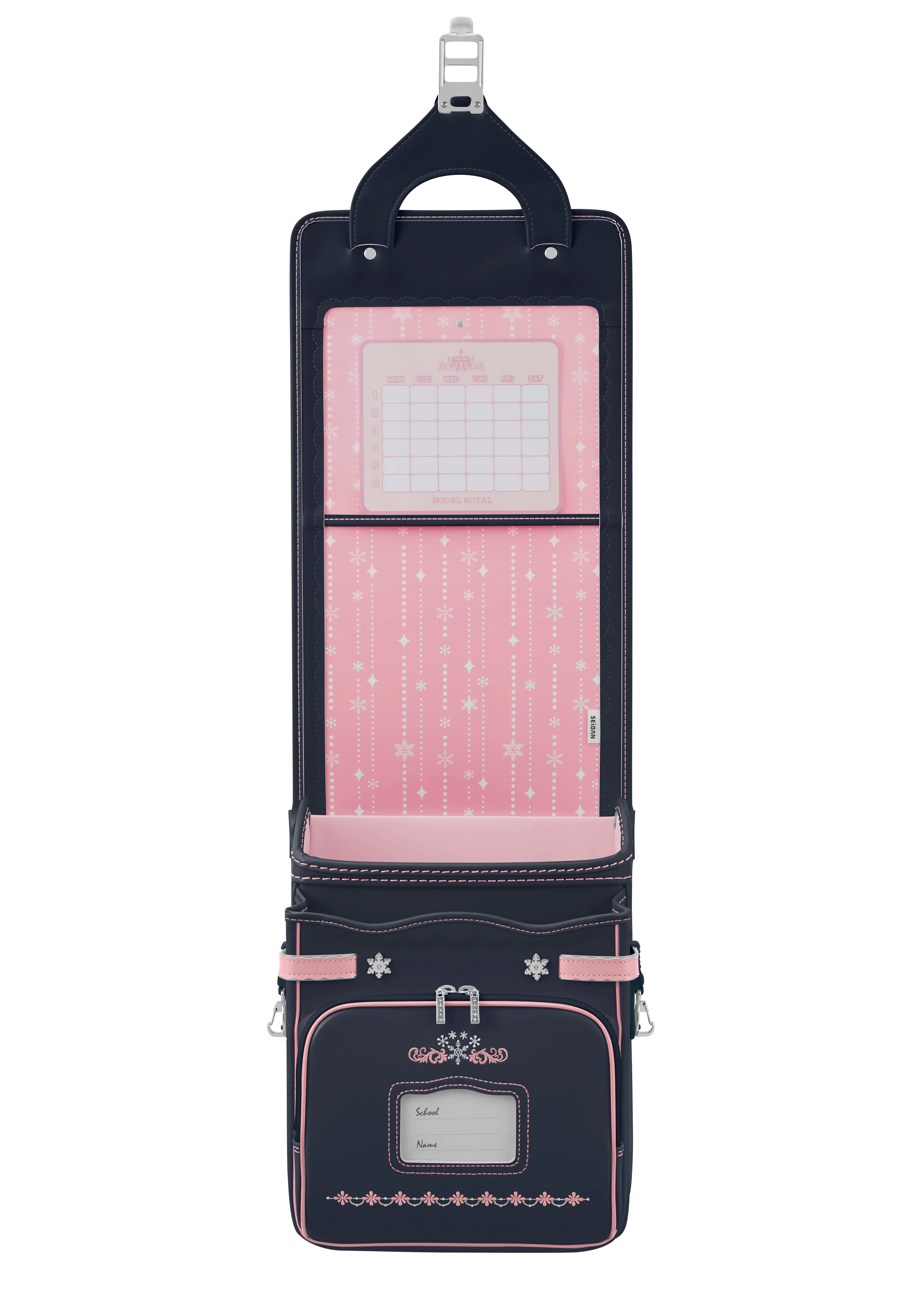 Navy x Baby Pink Model Royal Crystal Randoseru - Image 4