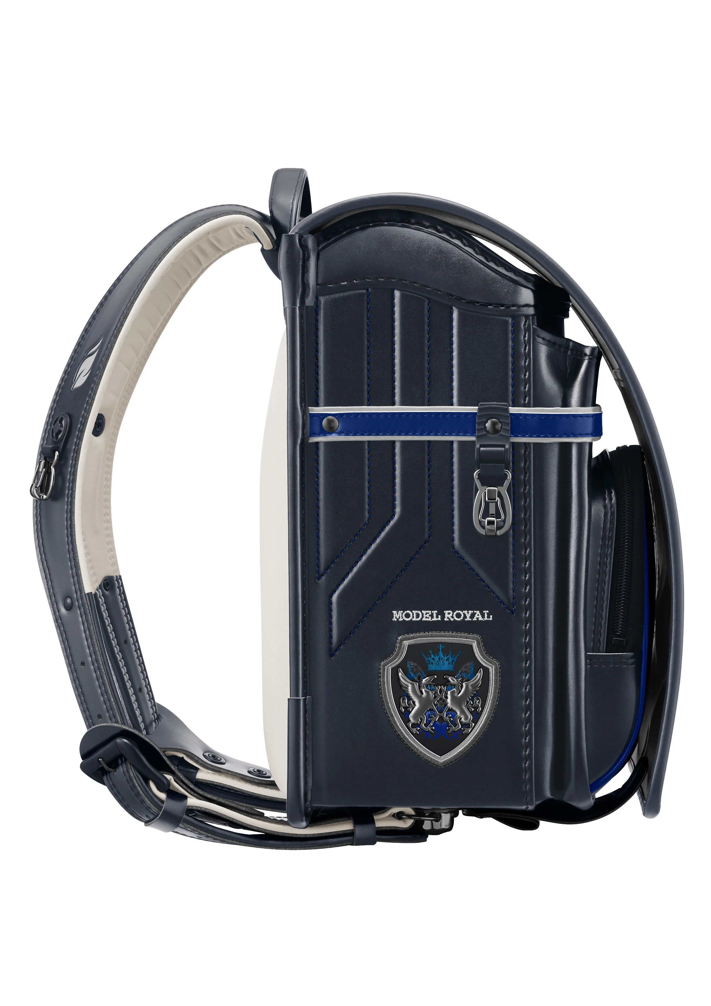 Navy x Marine Blue Model Royal Dragoon Randoseru - Image 4