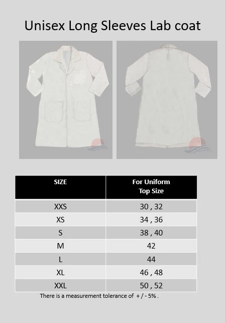 NUS High School UNISEX White Lab Coat - Image 3