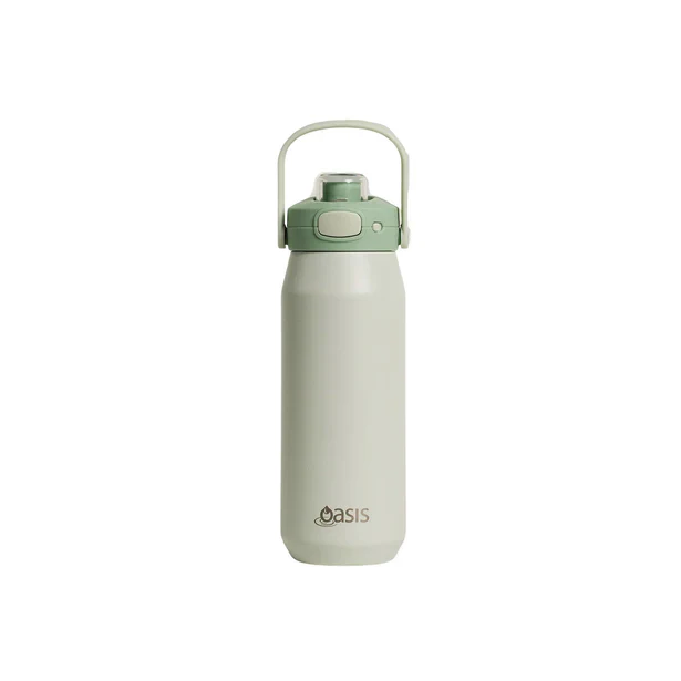 Oasis Ceramic Stainless Steel Triple Wall Capri Quick Release Drink Bottle 1L - Image 8