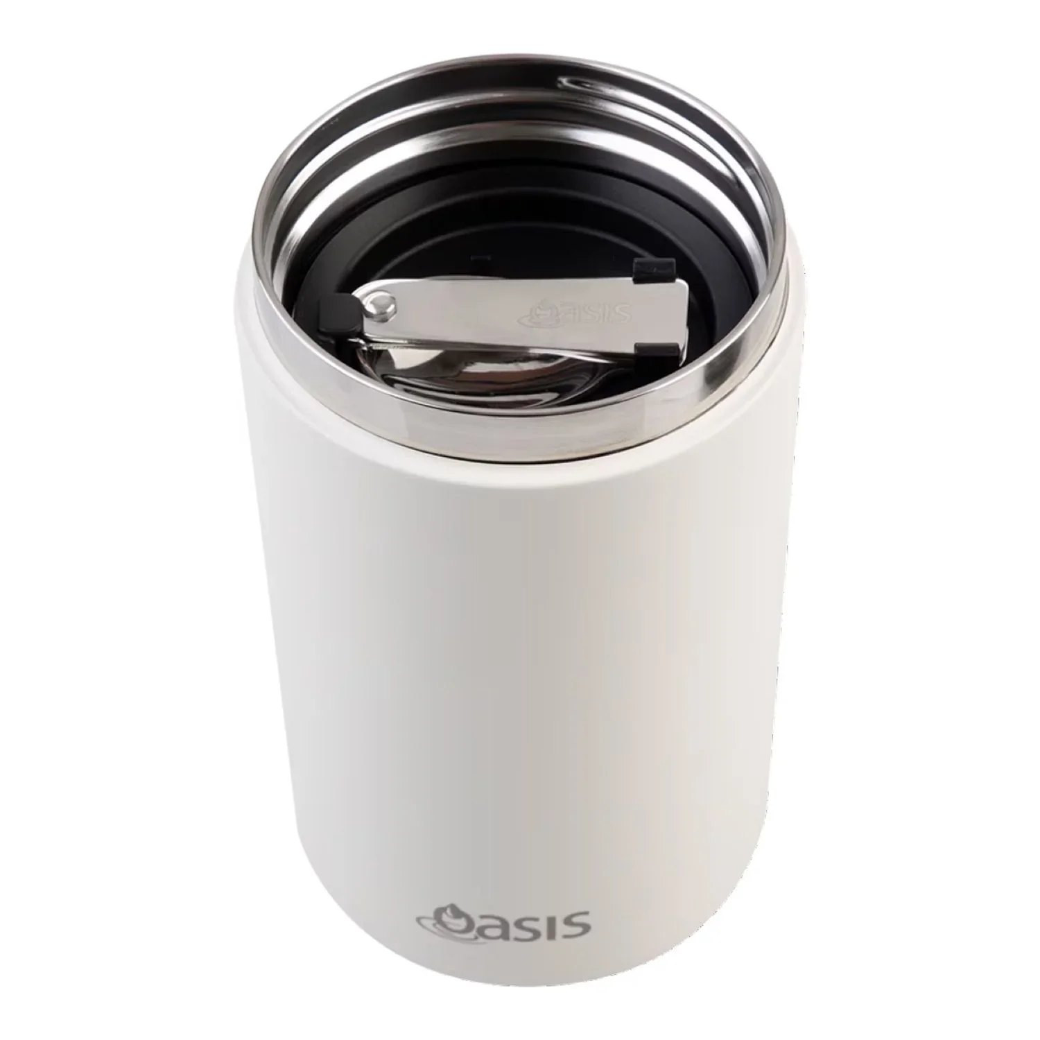 Oasis Stainless Steel Insulated Dual Compartment Food Jar with Handle And Spoon 700ML - Image 4