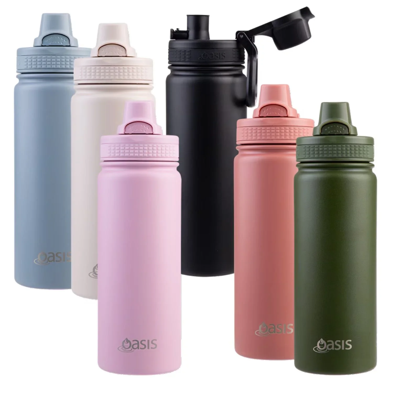 Oasis Stainless Steel Insulated Thermal Sports Bottle Quick Release 550ML - Image 9