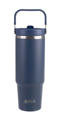 Oasis Stainless Steel Insulated Voyager Carry Tumbler With Sipper Straw 900ML / 32oz - Image 4