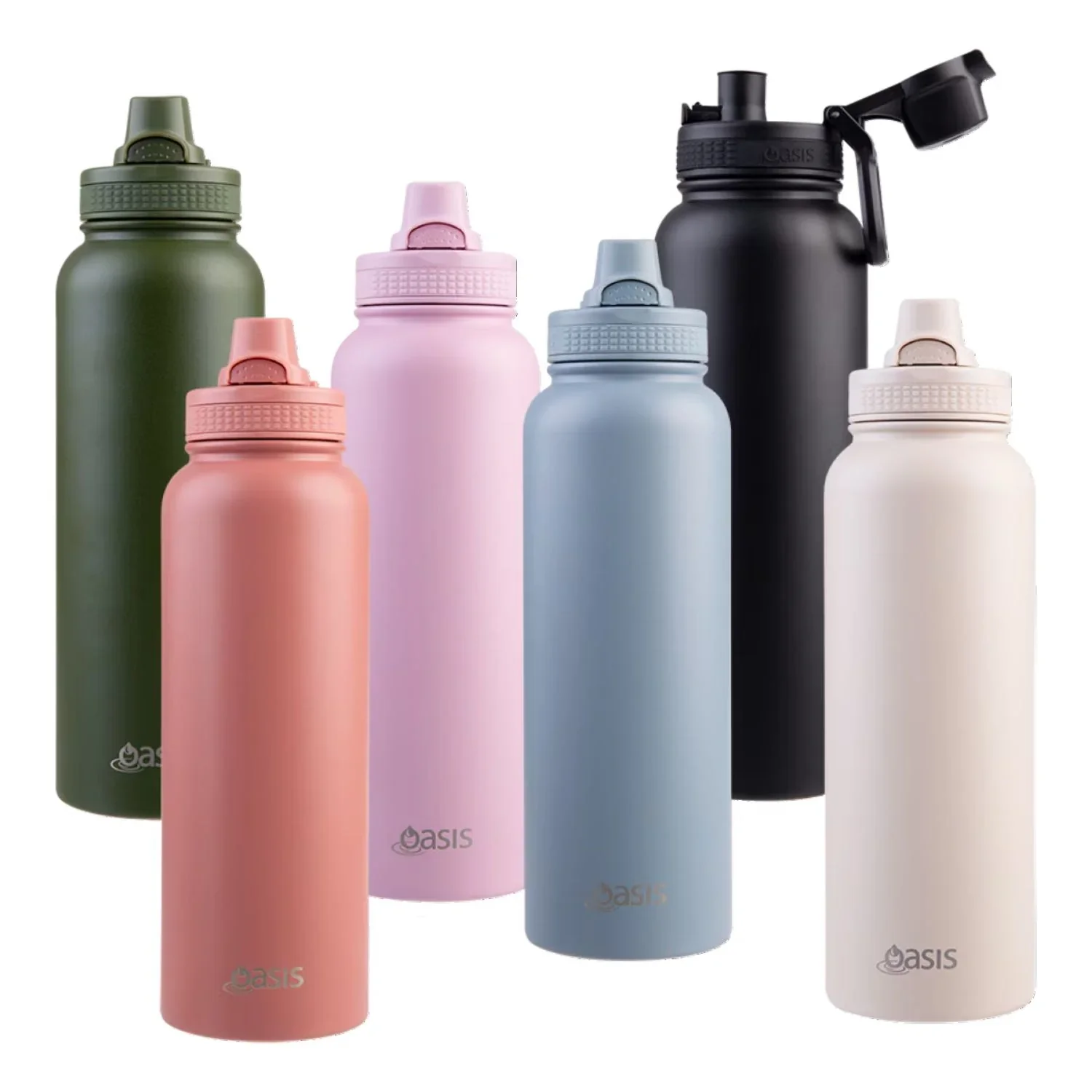 Oasis Stainless Steel Thermal Sports Bottle Quick Release 1.1L - Image 8