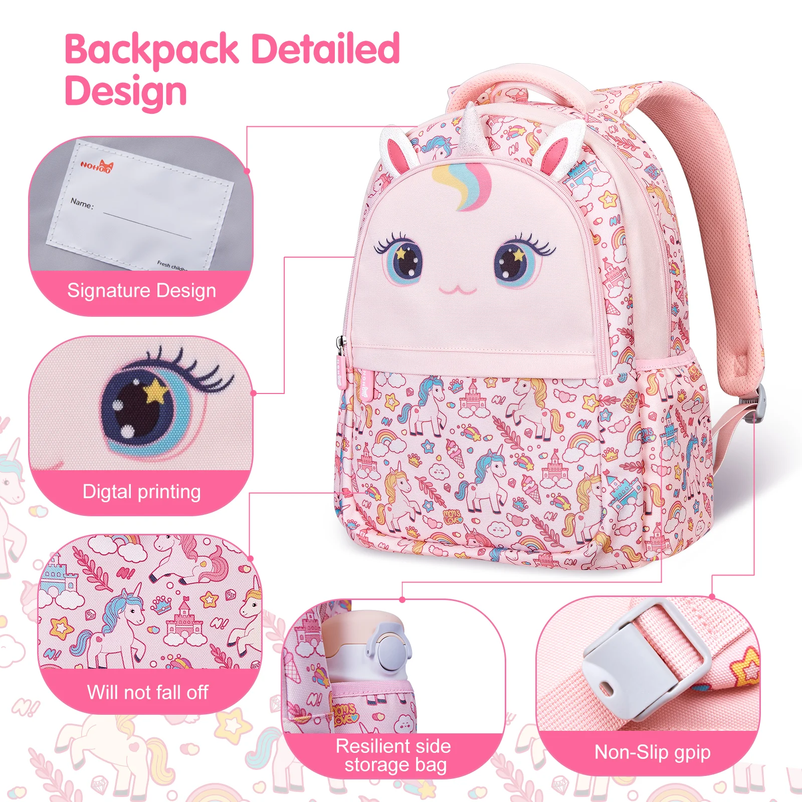 Pattern Print Primary School backpack - Image 12
