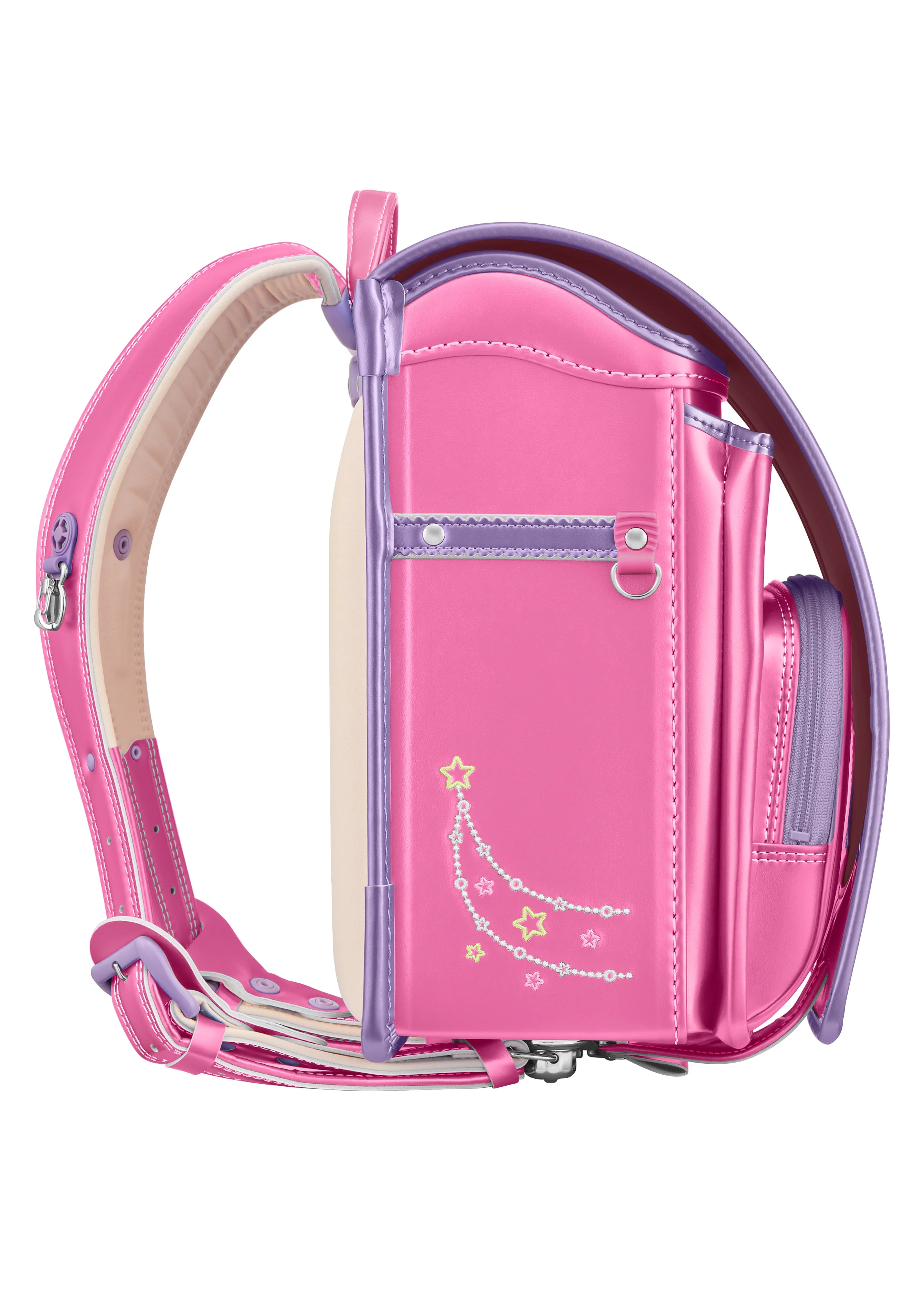 Pearl Pink x Pearl Purple Model Yourmate Shiny Pop Randoseru - Image 3
