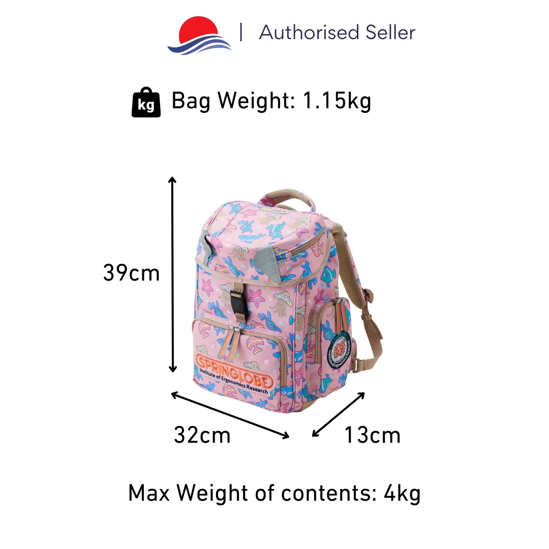 Pink Marin Springlobe Ergonomic School Bag - Image 3