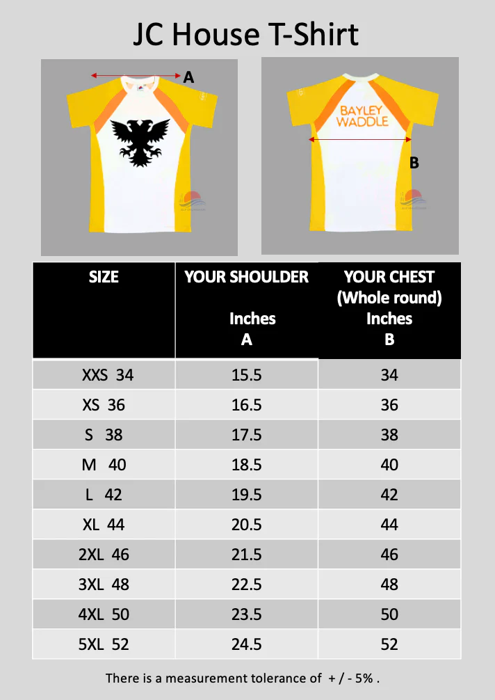 Raffles Institution Year 5-6 YELLOW House T-shirt (Bayley-Waddle) - Image 3