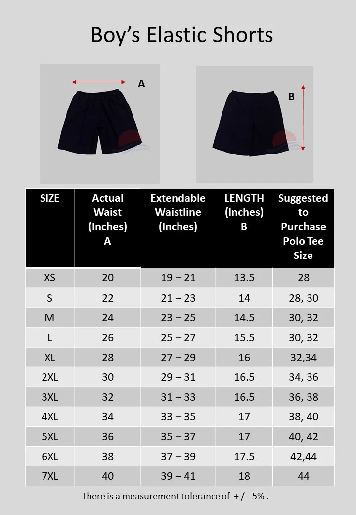 TVPS NEW Boy's School Elastic Shorts - Image 3