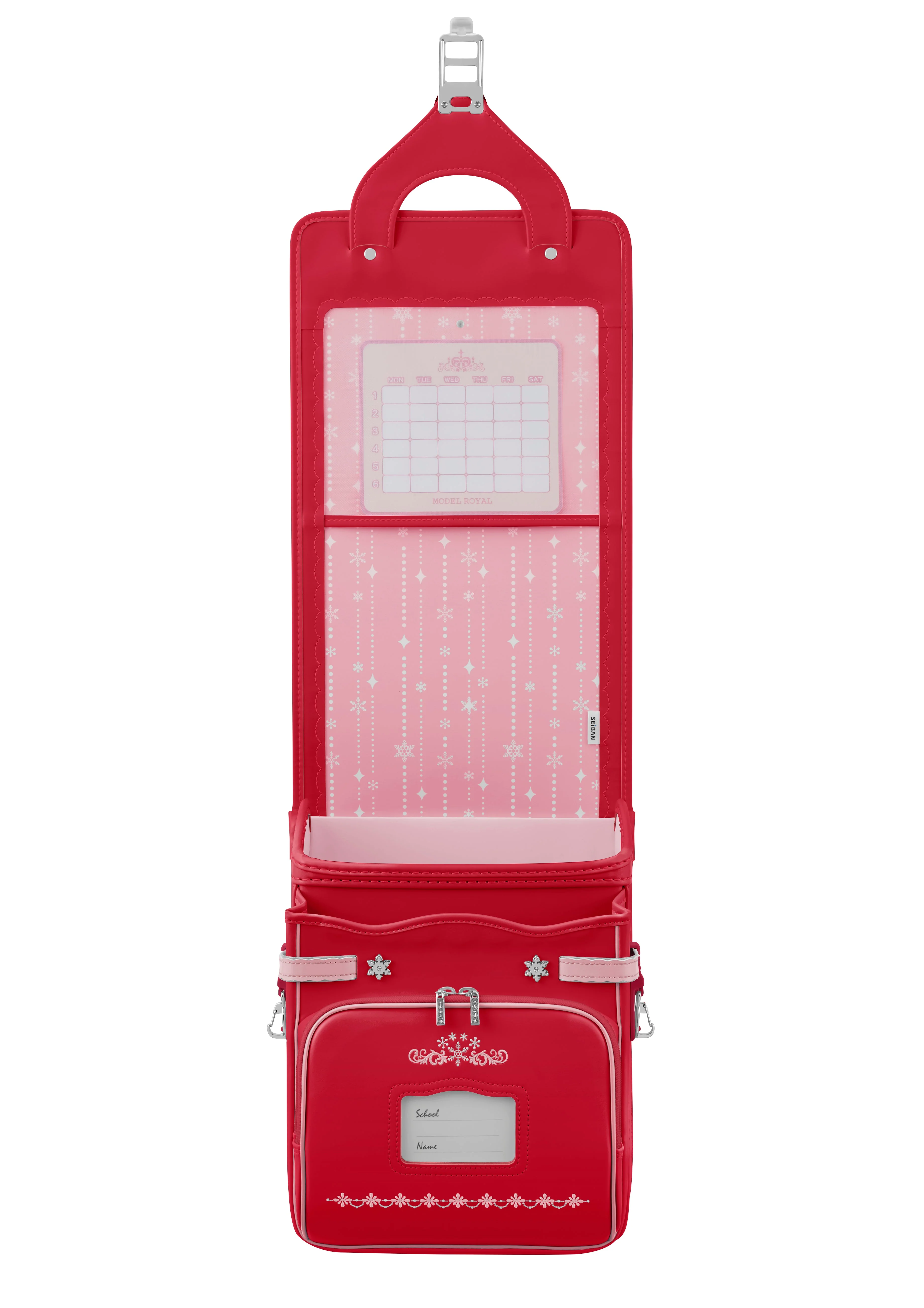 Vivid Pink x Baby Pink Model Royal Crystal Randoseru - Image 3