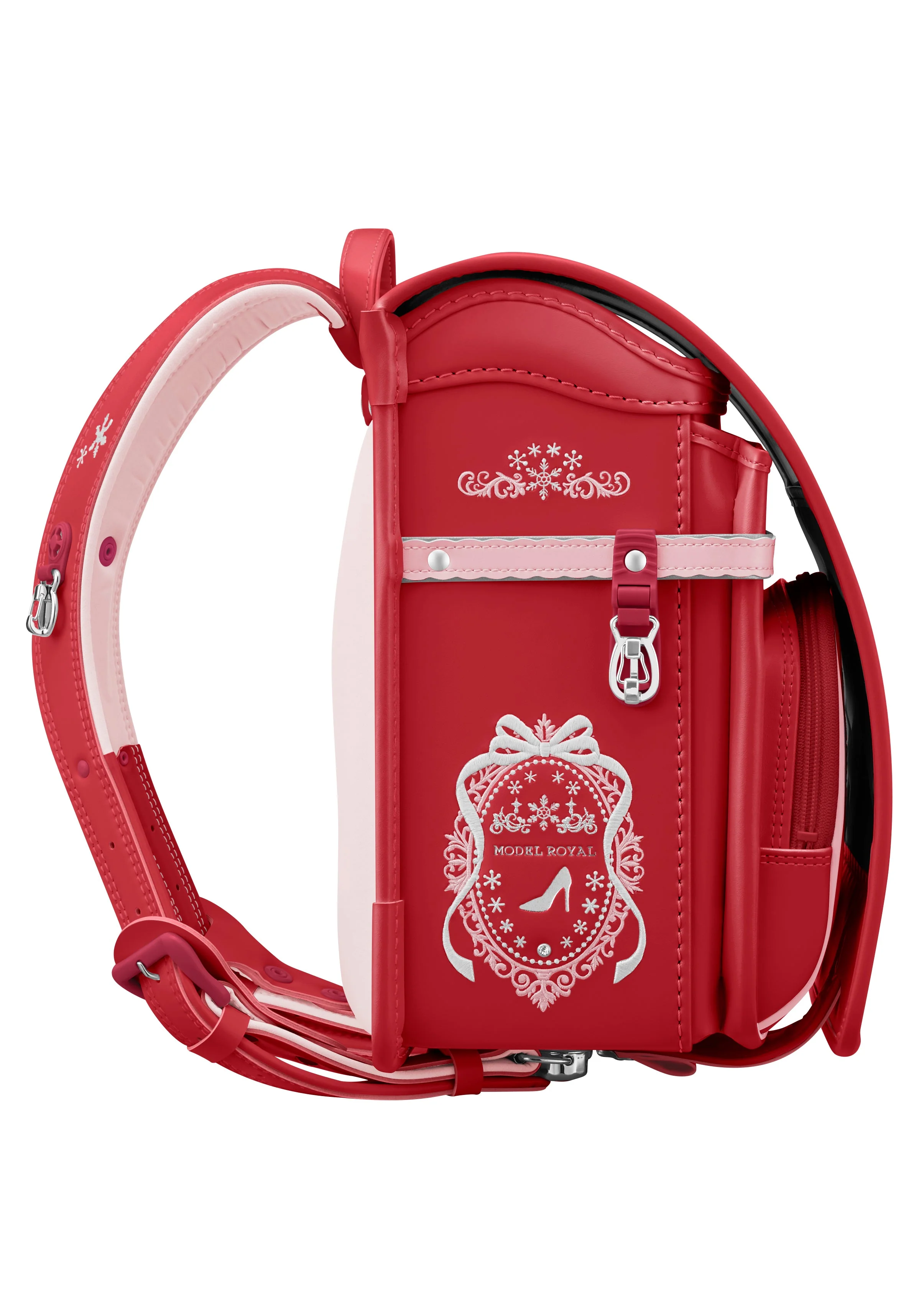 Vivid Pink x Baby Pink Model Royal Crystal Randoseru - Image 6